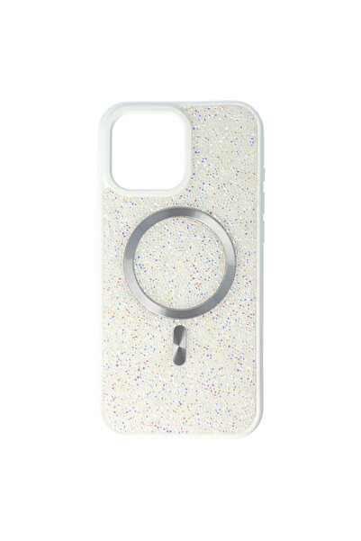 SEP Husa TPU+PC Diamonds Magsafe Apple iPhone 16 Pro Max Alb