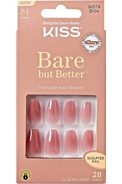 Kiss أظافر صناعية بلون طبيعي، لكنها أجمل