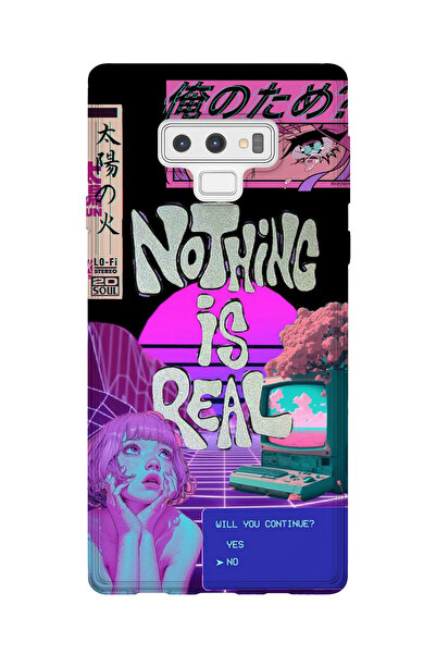 lelia حافظة هاتف شفافة مطبوعة متوافقة مع هاتف سامسونج جالاكسي نوت 9 |   المجم...