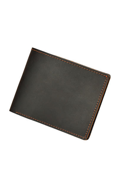 Busy Lady&Gentleman Crazy Horse genuine leather compact wallet, Class B, Dark...