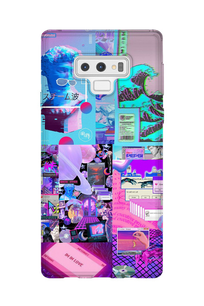 lelia حافظة هاتف شفافة مطبوعة متوافقة مع هاتف سامسونج جالاكسي نوت 9 |   المجم...