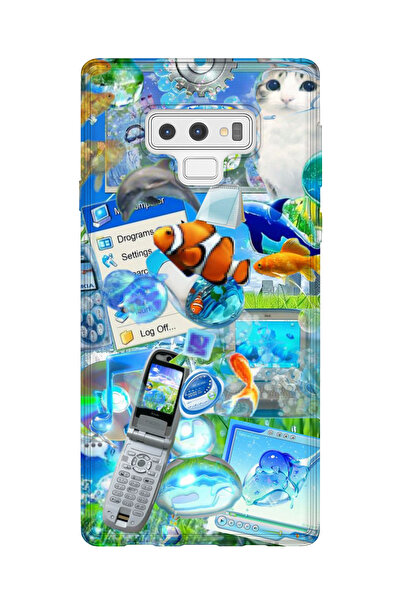 lelia حافظة هاتف شفافة مطبوعة متوافقة مع هاتف سامسونج جالاكسي نوت 9 |   مجموع...