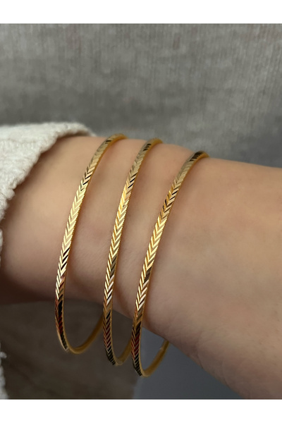 Kuyumcum 7 GR 22 AYAR AJDA BAŞAK MODEL BİLEZİK (58-60-62-64-66-68 BEDEN)