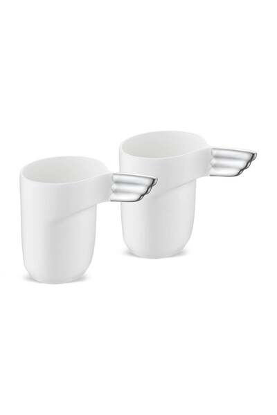 Jumbo Goddess 2 Kişilik Espresso Fincan Seti Platin