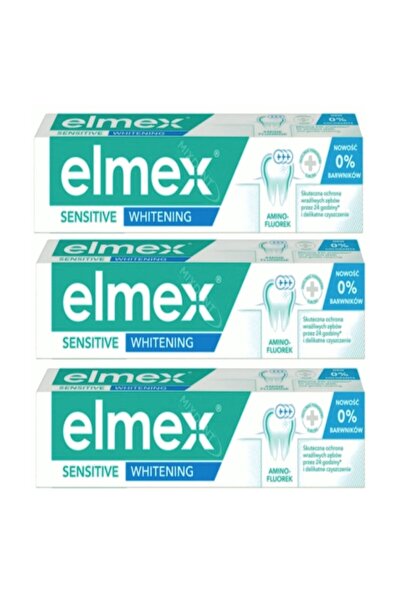 Elmex Sensitive Whitening Toothpaste 75ml X 3 Pieces