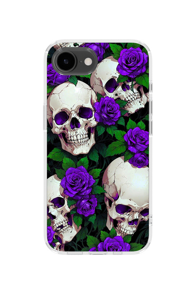 lelia غطاء هاتف شفاف مطبوع متوافق مع آيفون 16e |   المجموعة: دارك فورس دومينيون