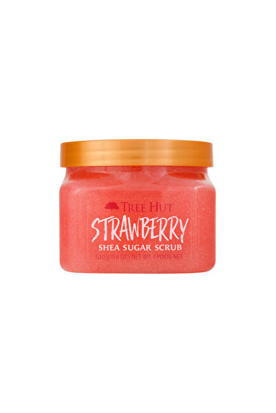 TreeHut مقشر الجسم بزبدة الشيا والسكر بنكهة الفراولة، 510 غرام