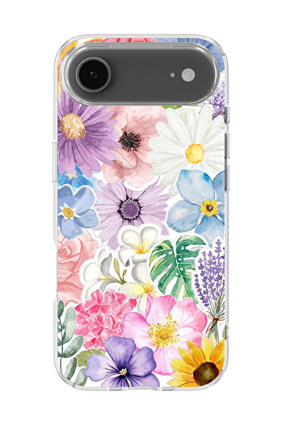 lelia غطاء هاتف شفاف مطبوع متوافق مع آيفون 17 إير |   مجموعة فلورالوكس بوتانيكا