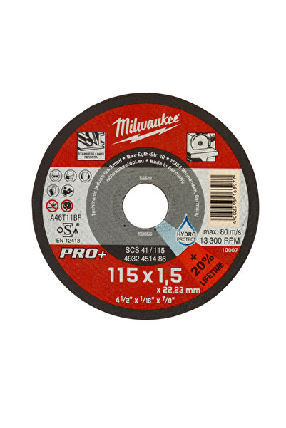 Milwaukee Flat metal disc 115X1.5 PRO+, code 4932451486