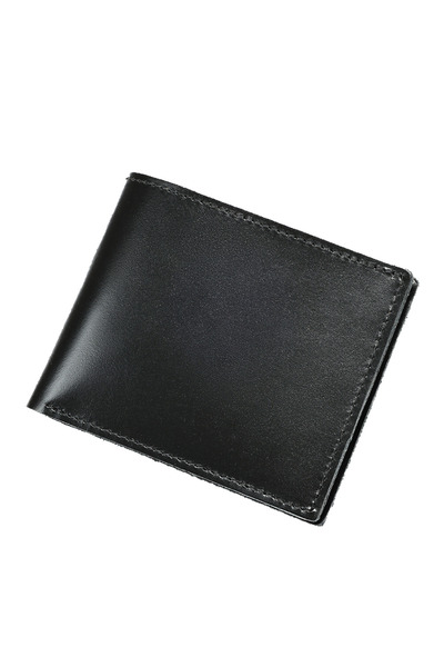 Busy Lady&Gentleman Compact genuine leather wallet, Class B, Black