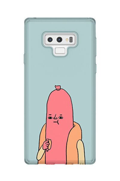 lelia حافظة هاتف شفافة مطبوعة متوافقة مع هاتف سامسونج جالاكسي نوت 9 |   المجم...