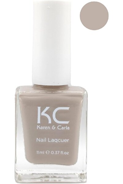 KC طلاء أظافر كارين وكارلا 11 مل، لون رمل الكاريبي 113، بيج