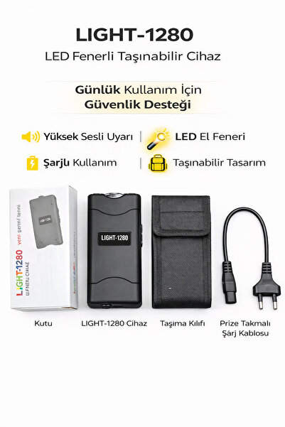 özkurt ticaret MF-1280 şarjlı el feneri koruma cihazı.