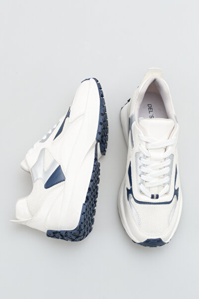 DELSOLERA Women's Lace-Up High-Sole Sneaker Sports Shoes