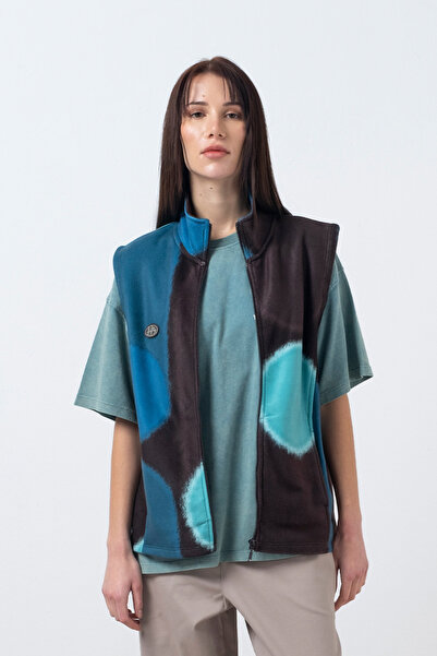 Fifty Pieces Kadın Yeşil Fermuarlı Polar Yelek