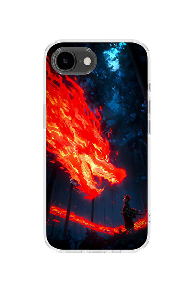 lelia غطاء هاتف شفاف مطبوع متوافق مع آيفون 16e |   المجموعة: دفتر رسم AnimeSoul