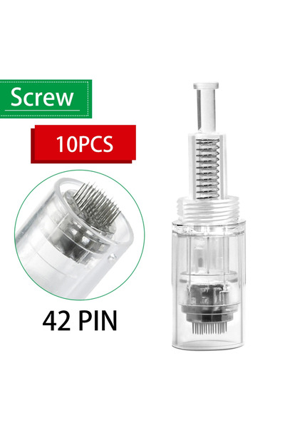 Choice 10 pcs Screw 42pin 10PCS Dr.Imp pen Needle Cartridges Bayonet Screw 9/...