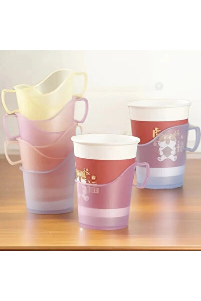 TTT مجموعة أدوات حمل الأكواب الورقية مكونة من 8 قطع