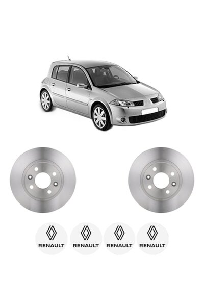 Bosch Set de 2 discuri de frână față pentru RENAULT MEGANE II
