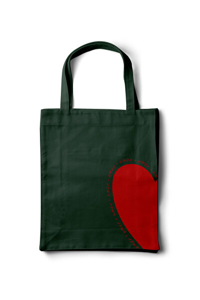 INKD Gabardine Cloth Bag – Amor Half Heart Design - 35X40