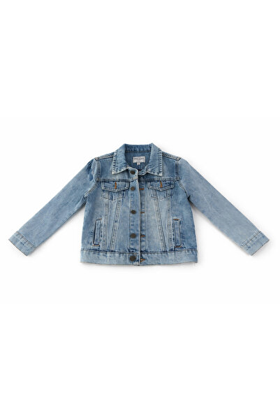 Jaju Baby Κοριτσίστικο Τζιν Μπουφάν – Κλασική Γραμμή, Με Κουμπιά, Κατάλληλο γ...