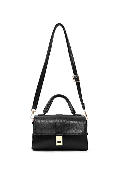 SHAKA Wrinkled Textured Black Shk308 Faux Leather Women's Hand, Arm and Shoul...