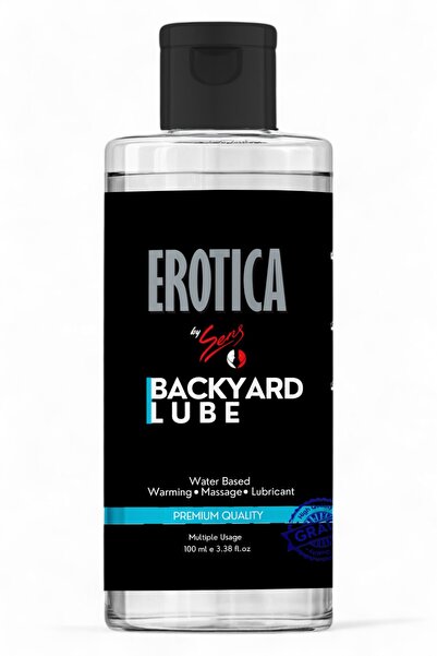 Erotica Backyard Lube WB 100ml by Su Bazlı Anal Kayganlaştırıcı Masaj Jeli
