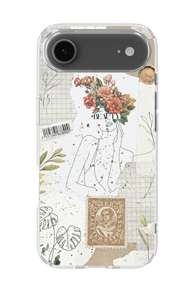 lelia غطاء هاتف شفاف مطبوع متوافق مع آيفون 17 إير |   مجموعة OneLine Essence