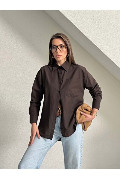 mydukkan.co Single Pocket Boyfriend Shirt