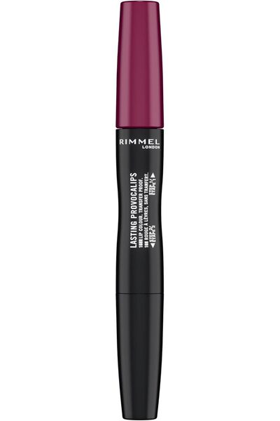Rimmel أحمر شفاه سائل من لندن بروفوكاليبس، درجة اللون مارون 440