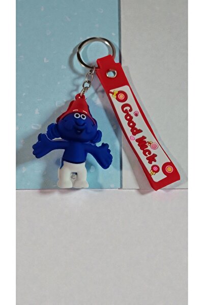 FAMEMUS ACCESSORY Smurfs Keychain Colorful Mixed Colors Come 1 Piece Bag Orna...
