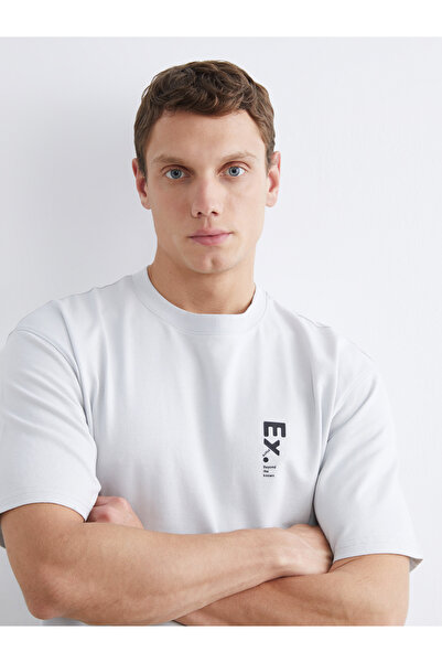 LC Waikiki Ανδρικό T-shirt με στάμπα σε χαλαρή γραμμή