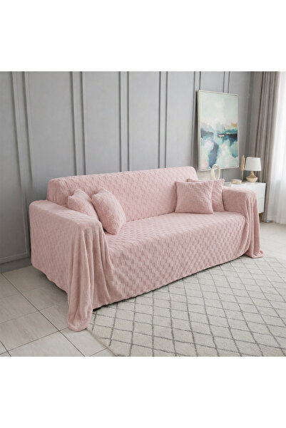Akbal Home Welsoft Dolly Kumaş 1 Adet 3 Kişilik Klasik Koltuk Örtüsü (Şalı) 3...