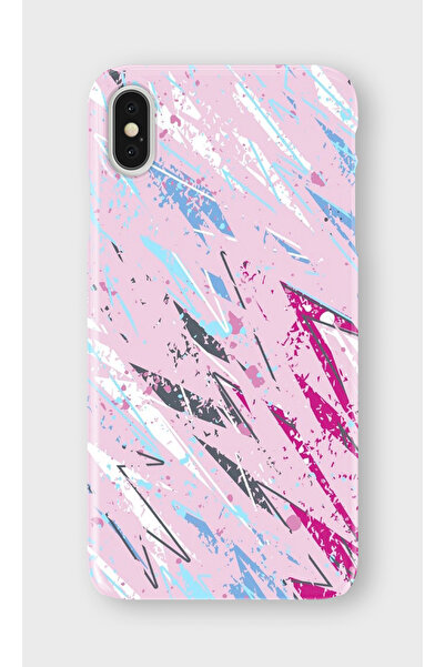 lelia حافظة هاتف شفافة مطبوعة متوافقة مع iPhone XS Max |   مجموعة كولور ويف ف...