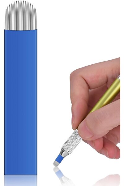 Generic ATOMUS Microblading 50 Pcs 18U 14 Pins Eyebrow Permanent Makeup Needles