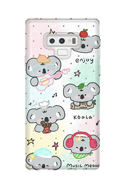 lelia حافظة هاتف شفافة مطبوعة متوافقة مع هاتف سامسونج جالاكسي نوت 9 |   مجموع...