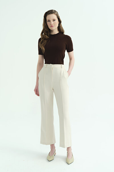 Hooopstore Flare Cream Pants