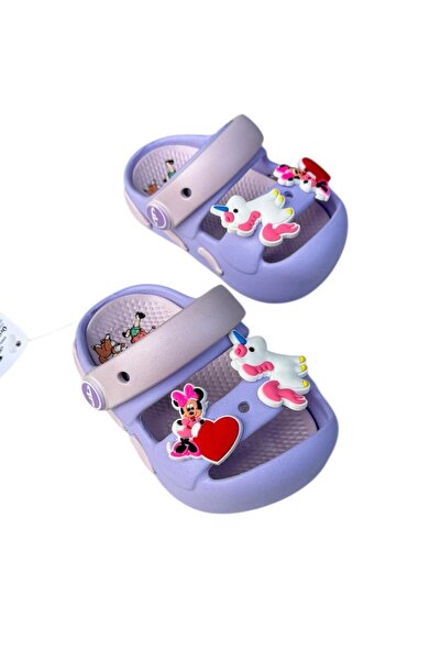 AkınalBella Girls' Lightweight Sole Stickered Slippers Sandals