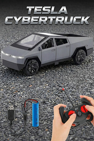 TUENGİ STORE Tesla Cybertruck Uzaktan Kumandalı Şarjlı Oyuncak Araba 1:14 Ölç...