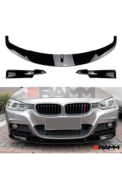 RAMM BMW F30 F31 Ön Tampon Lipi + Flap Seti - Parlak Karbon