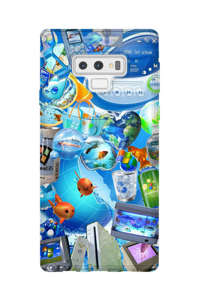 lelia حافظة هاتف شفافة مطبوعة متوافقة مع هاتف سامسونج جالاكسي نوت 9 |   مجموع...