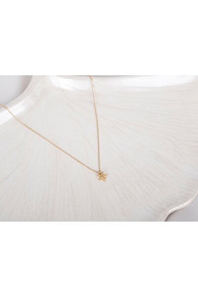 Safir Kuyumculuk Altın Mini Lucky Şans Kolyesi Deniz Yıldızı