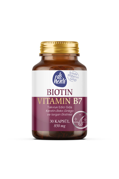 Dr.Henri Biotin 5000 µg - Saç, Cilt ve Tırnak 30 Kapsül