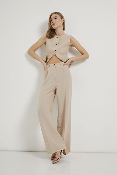 Arma Life ARMALIFE 0435 PANTALONI DE DAMĂ AMESTEC DE IN CU DETALII CU BATERII...