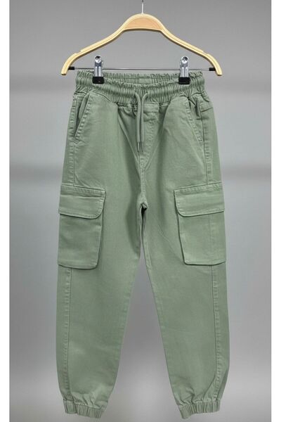 Esprix Kids بنطلون كارجو جوجر للأولاد بقصة مريحة مع خصر وأطراف مرنة