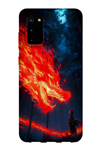 lelia حافظة هاتف شفافة مطبوعة متوافقة مع هاتف سامسونج جالاكسي S20 FE |   المج...