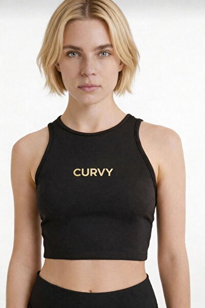 TWINTICKS Μαύρο Αθλητικό Μπούστο με Χρυσό Τύπωμα – Κροπ Τοπ για Γυμναστική & ...