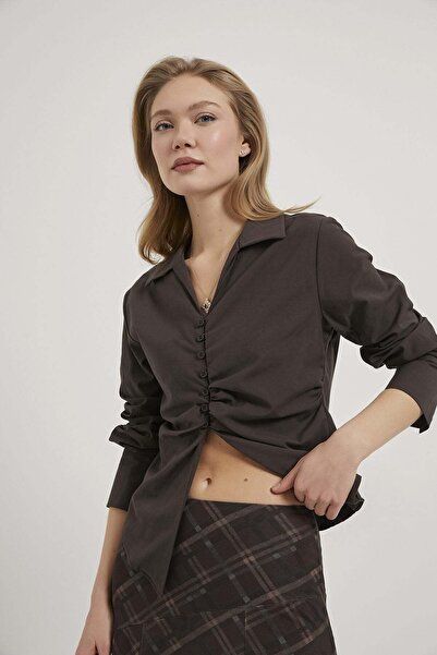 Arma Life Armalife 4065 Women's Shirt with Open Collar and Detailed Detailing