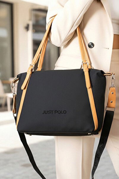 Just Polo Women's Large 4-Compartment Casual Long-Strap Hand & Shoulder Bag (...