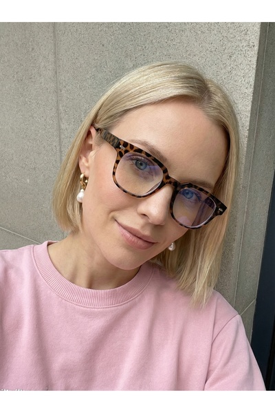 VEGA EYEWEAR TOMY Unisex Dikdörtgen Mavi Işık Korumalı Gözlük Erkek / Kadın